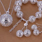 Exquisite Jewelry Silver-plated Three-dimensional Ball Pendant Jewelry