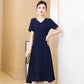 Ladies Short Sleeve V-Neck Slim Summer Dress Female Vestidos New Women'S Clothing