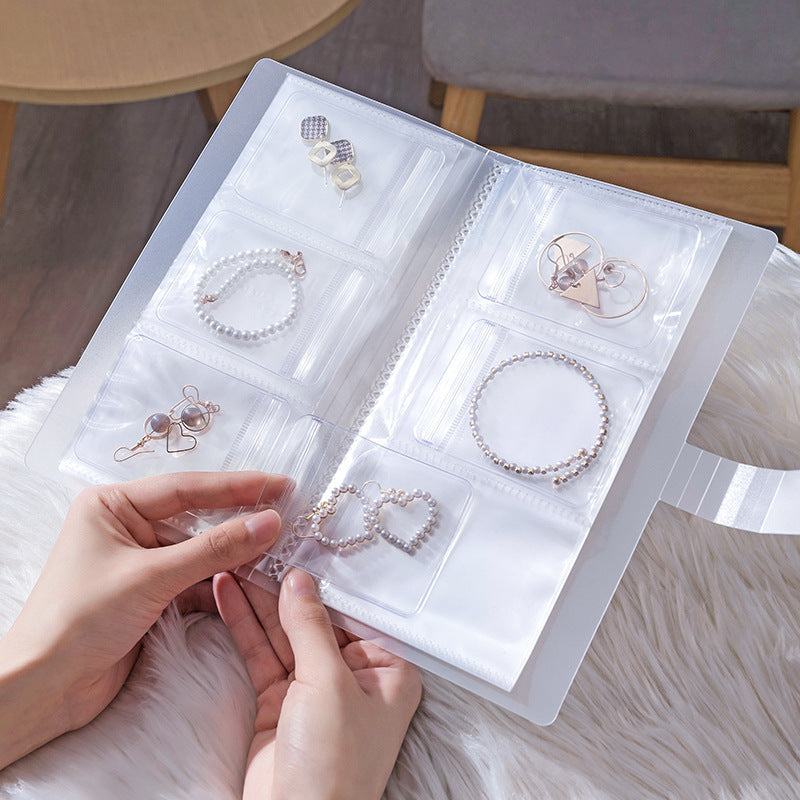 Jewelry Earrings Transparent Storage Bag