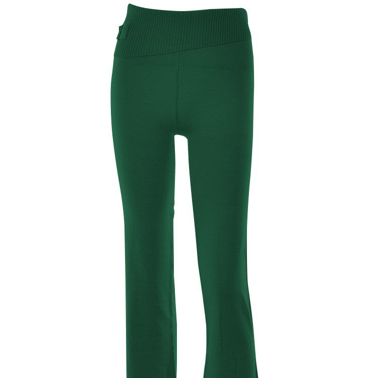 Womens Fashion High Waist Long Sleeve Pants Two-piece Suit