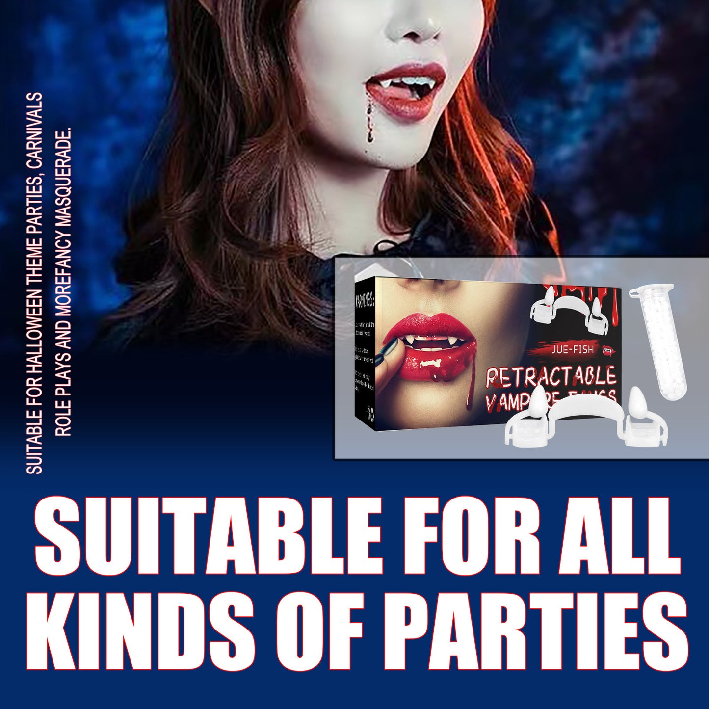 Retractable Vampire Fangs Party Ball Halloween Costumes And Props
