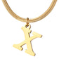 Minimalist A-Z Letter Pendant Necklace For Women Stainless Steel Gold Color Snake Chains Jewelry Birthday Gift