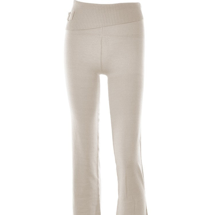 Womens Fashion High Waist Long Sleeve Pants Two-piece Suit