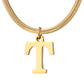 Minimalist A-Z Letter Pendant Necklace For Women Stainless Steel Gold Color Snake Chains Jewelry Birthday Gift