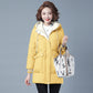 Female Mid-length Winter Clothing Loose Cotton Jacket Thickened Puffer Jacket