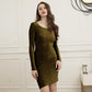Fashionable Knitted Women's Clothing Dress